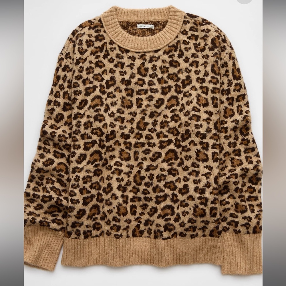 Leopard cheetah print American Eagle sweater